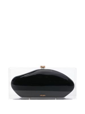 Cult Gaia pochette Annika à design transparent - Noir