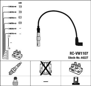 Bougiekabelset RCVW1107