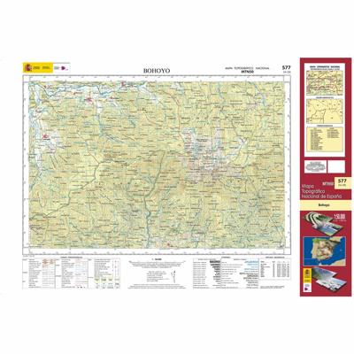 Topografische kaart 577 MT50 Bohoyo | CNIG - Instituto Geográfico Nacional1