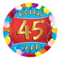 Bellatio Decorations bierviltjes - 45 jaar verjaardag - 25x stuks - onderzetters Bellatio Decorations bierviltjes - 45 jaar verjaardag - 25x stuks - onderzetters