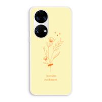 No rain no flowers: Huawei P50 Transparant Hoesje