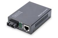 Digitus DN-82121-1 netwerk media converter 1000 Mbit/s 1310 nm Single-mode Zwart