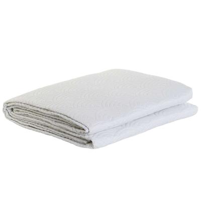 Sprei DKD Home Decor Wit Bed van 90 Bed van 150 180 x 260 x 1 cm
