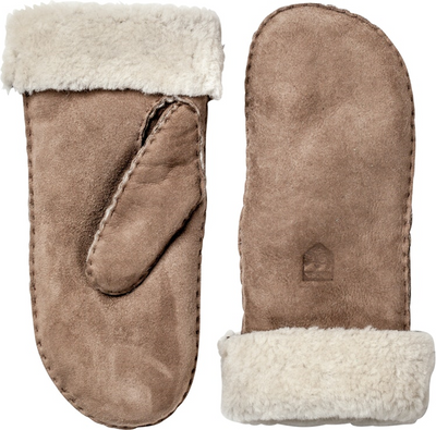 Hestra Sheepskin Mitt Dames Want Beige 7