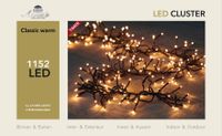 Led classic cluster lights 1152l/6,9m - 4m aanloopsnoer zwart - bi-bui trafo Anna's collection - Anna's Collection