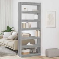Boekenkast met plank Grijs sonoma 80 x 30 x 198 cm Bewerkt hout