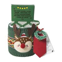 Kerstmok met warme chocolade