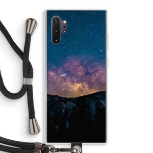 Travel to space: Samsung Galaxy Note 10 Plus Transparant Hoesje met koord