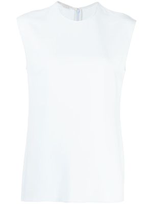 Stella McCartney blouse Cady à mancherons - Bleu
