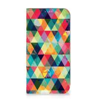 iPhone 15 Plus | Hoesje met Magneet | Geruit