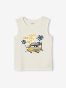 Tanktop jongens ecru