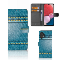 Samsung Galaxy A13 (4G) Wallet Case met Pasjes Jeans - thumbnail