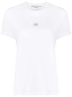 Stella McCartney t-shirt en cotin à broderies - Blanc Stella McCartney t-shirt en cotin à broderies - Blanc