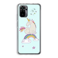 Regenboog eenhoorn: Xiaomi Redmi Note 10 Pro Transparant Hoesje