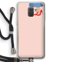 High heels: Samsung Galaxy A8 (2018) Transparant Hoesje met koord