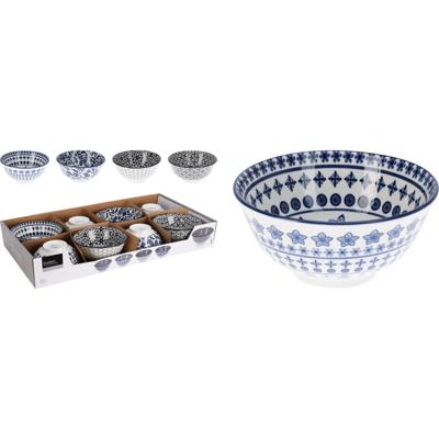 Excellent Houseware Schaal porselein ø15,5xh7cm