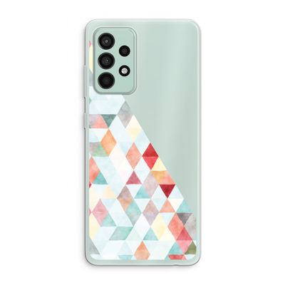 Gekleurde driehoekjes pastel: Samsung Galaxy A52s 5G Transparant Hoesje