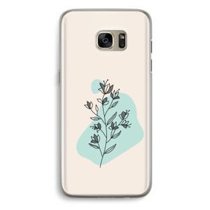 Violets are blue: Samsung Galaxy S7 Edge Transparant Hoesje