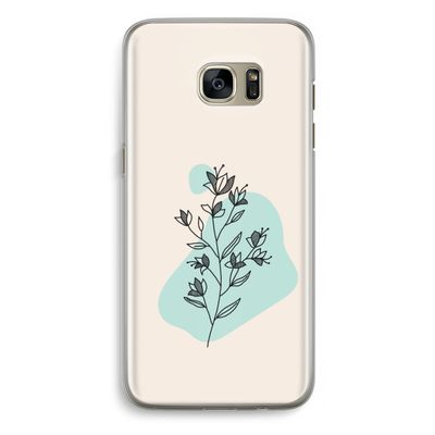 Violets are blue: Samsung Galaxy S7 Edge Transparant Hoesje