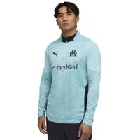 PUMA Olympique Marseille Trainingstrui 1/4-Zip 2025-2026 Lichtblauw Donkerblauw