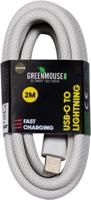 Greenmouse Lightning USB-C kabel, USB-C naar 8-pin, 2 m, woven