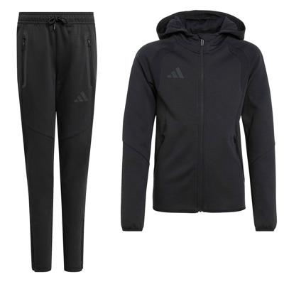 adidas Tiro Travel Joggingpak Full-Zip Kids Zwart