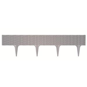 Graskant/tuin rand/kantopsluiting - 2x stuks - wit - totale lengte 7,8 meter - borderrand