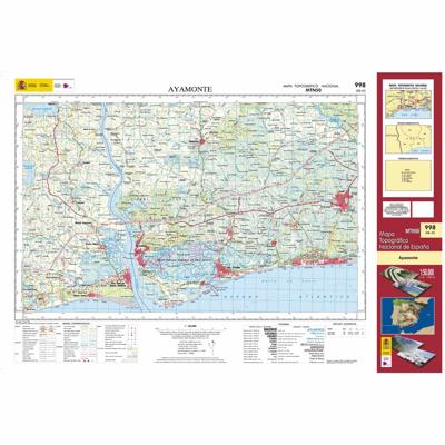 Topografische kaart 998 MT50 Ayamonte | CNIG - Instituto Geográfico Nacional1