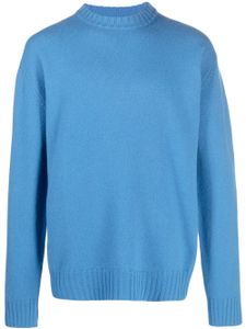 Jil Sander pull en laine à col rond - Bleu