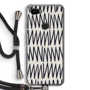 Marrakech Zigzag: Pixel 3a Transparant Hoesje met koord