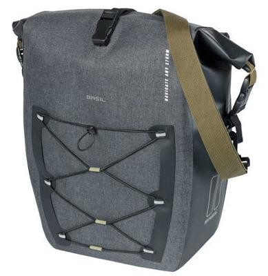 Basil navigator storm mik side fietstas - sportieve en functionele enkele fietstas - zwart - 100% waterdicht