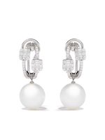 Yoko London boucles d'oreilles Starlight en or blanc 18ct à ornements - Argent