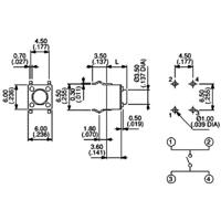 APEM PHAP3301D PHAP3301D Druktoets 12 V/DC 0.05 A 1x uit/(aan) Moment 1 stuk(s)