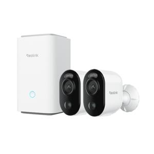 Reolink Hub 1 met 2x Argus Series B310 batterij-camsysteem IP-camera Wit