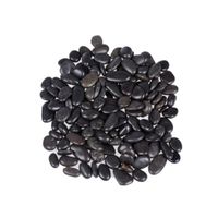 Decoratie/hobby stenen/kiezelstenen zwart 350 gram / 0,2 a 1,2 cm   -