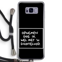 Schotelvod: Samsung Galaxy S8 Plus Transparant Hoesje met koord Schotelvod: Samsung Galaxy S8 Plus Transparant Hoesje met koord