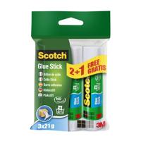 Lijmstift scotch 21gr 2+1 gratis