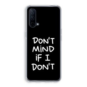 Don't Mind: OnePlus Nord CE 5G Transparant Hoesje
