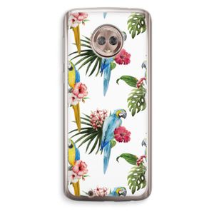 Kleurrijke papegaaien: Motorola Moto G6 Transparant Hoesje