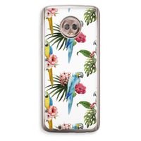 Kleurrijke papegaaien: Motorola Moto G6 Transparant Hoesje