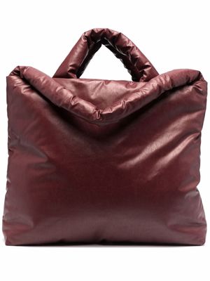 KASSL Editions grand sac cabas à fini enduit - Rouge
