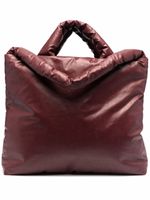 KASSL Editions grand sac cabas à fini enduit - Rouge