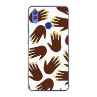 Hands dark: Honor Note 10 Transparant Hoesje