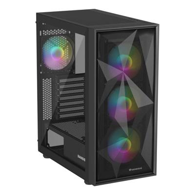 ATX Semi-toren doos Genesis NPC-2172 Zwart