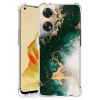 Anti-Shock Hoesje voor OPPO Reno8 T 4G Marmer Groen