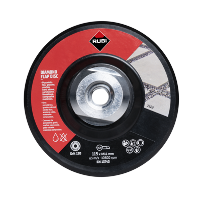 Rubi Flap disc 100/120 Med. Korrel | 115mm | M14 - 32927