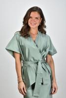 Sea Me Happy blouse Rex Shiny Tafta sage green