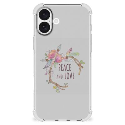 iPhone 16 Plus Stevig | Bumper Hoesje | Boho Text