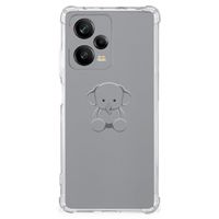 Xiaomi Redmi Note 12 Pro Plus Stevig Bumper Hoesje Grijs Baby Olifant