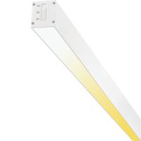 Lineaire LED Hanglamp - Lijnverlichting - Kozolux Tino - 40W 4200lm - Aanpasbare Lichtkleur 3in1 CCT - 120cm - Wit